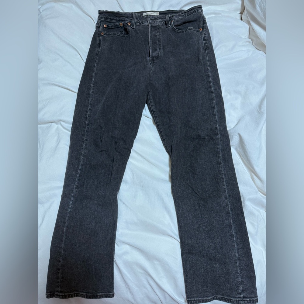 Levi’s Wedgie Straight Black Denim Jeans